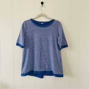 WONDERLAND Blue Short Sleeve Knit Top